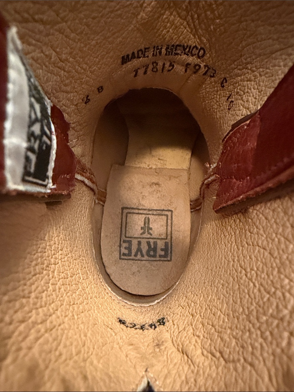 Vintage Classic Frye Women's Tan/Brown Leather Western Ankle Boots - Picture 7 of 10
